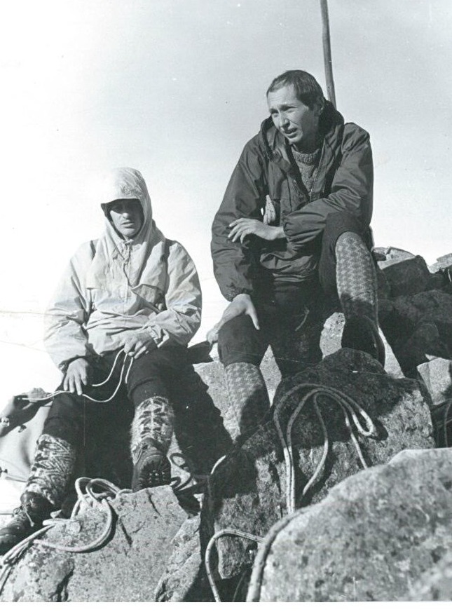 B. Mazurkiewicz (po prawej), po wspinie na Kościelcu, 1971 - Zbiory B. Mazurkiewicza